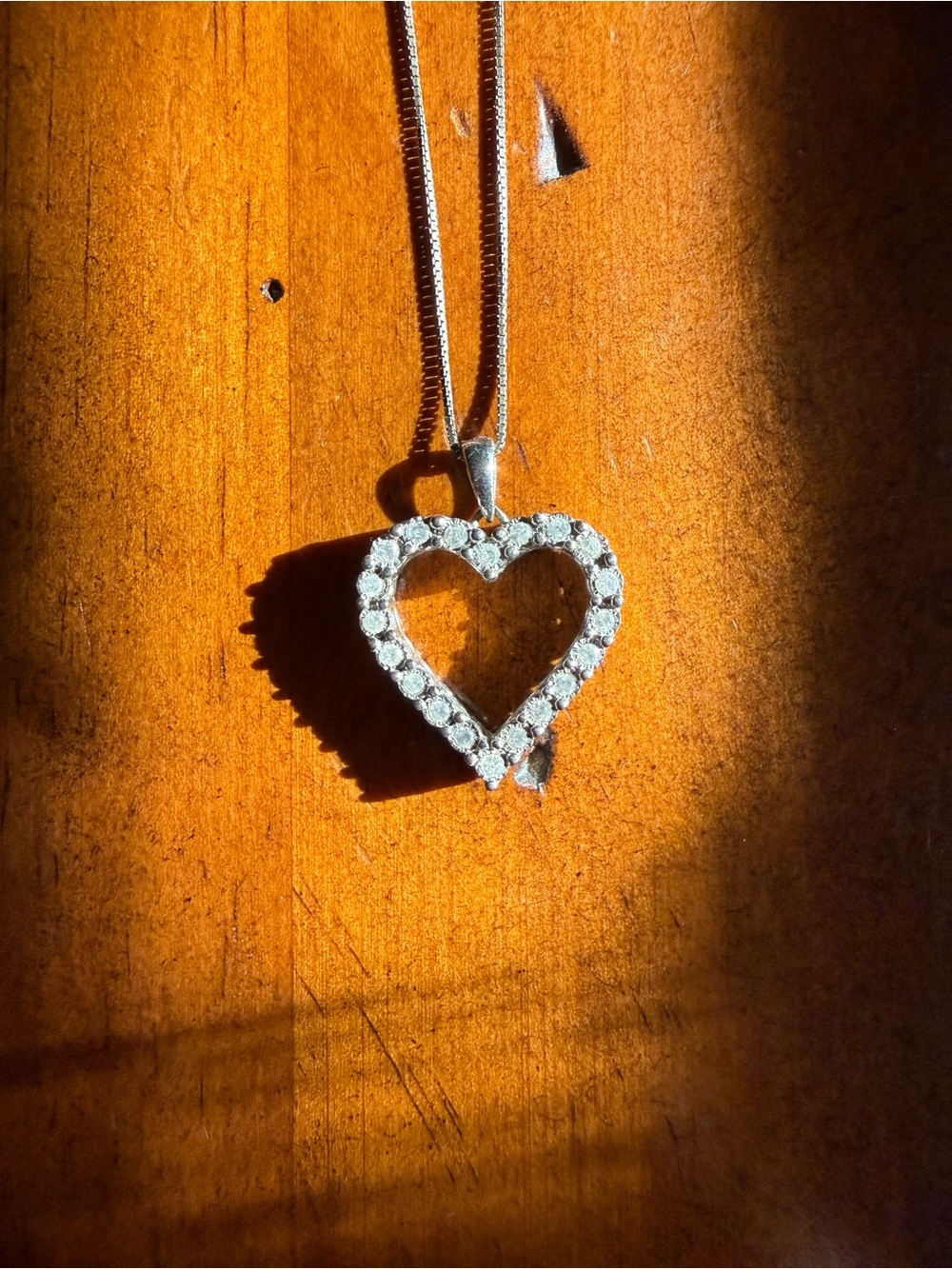 Ross-Simons .30 ct. t.w. Diamond Heart Pendant Necklace in Sterling Silver